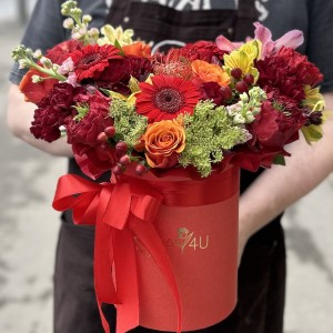Букет дня Пламя в коробке